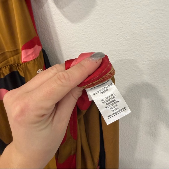 Corey Lynn Calter Anthropologie Gianna Mock Neck Tiered Maxi Dress XSP - Picture 7 of 9